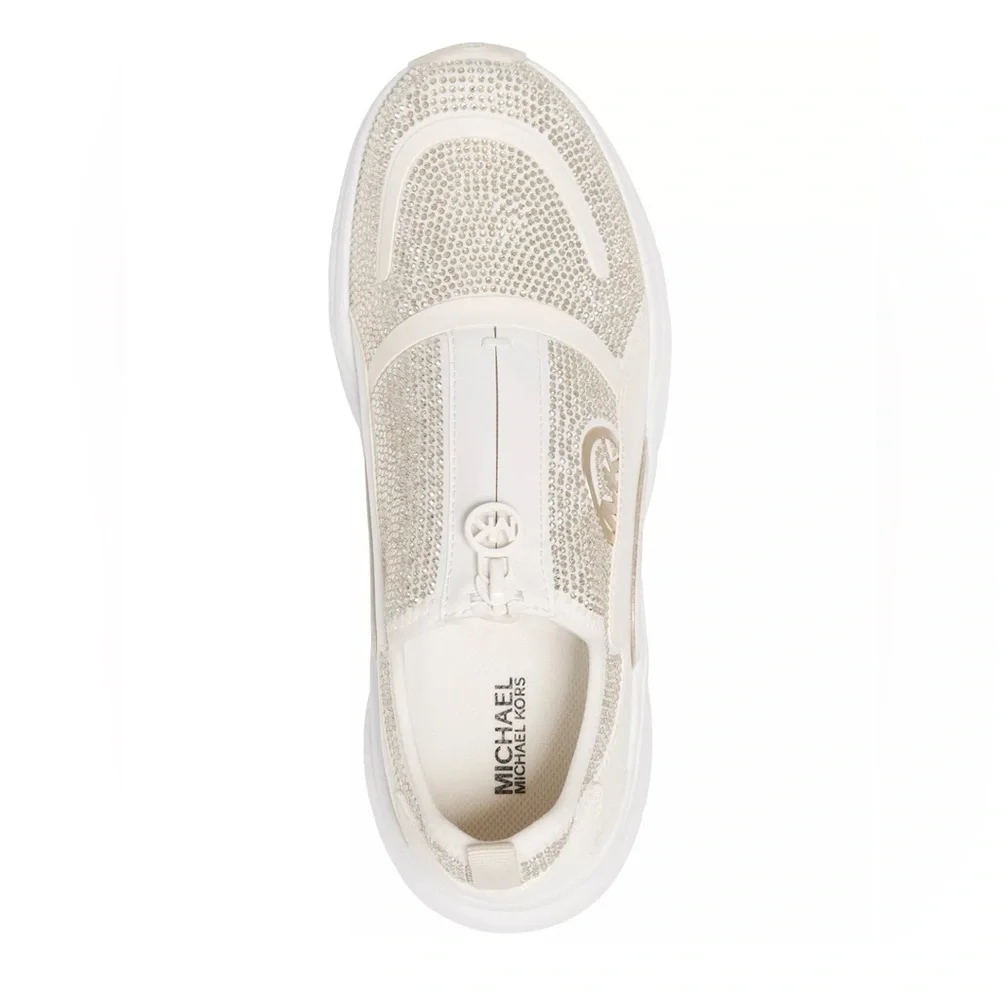 🆕 MICHAEL KORS Sami Zip Trainer Sneakers, Size 7 - Picture 9 of 10